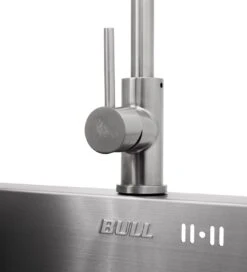 BULL Spülbecken In Der Größe S, 33 X 33 X 20 Cm, Inkl. Wasserhahn (für Warm/kalt) -GrillWelt Verkäufe 21619 Bull Spuelbecken Groesse S Edelsta 4 1613487078