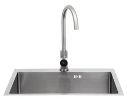 BULL Spülbecken In Der Größe L, 55 X 40 X 20 Cm, Inkl. Wasserhahn (für Warm/kalt)