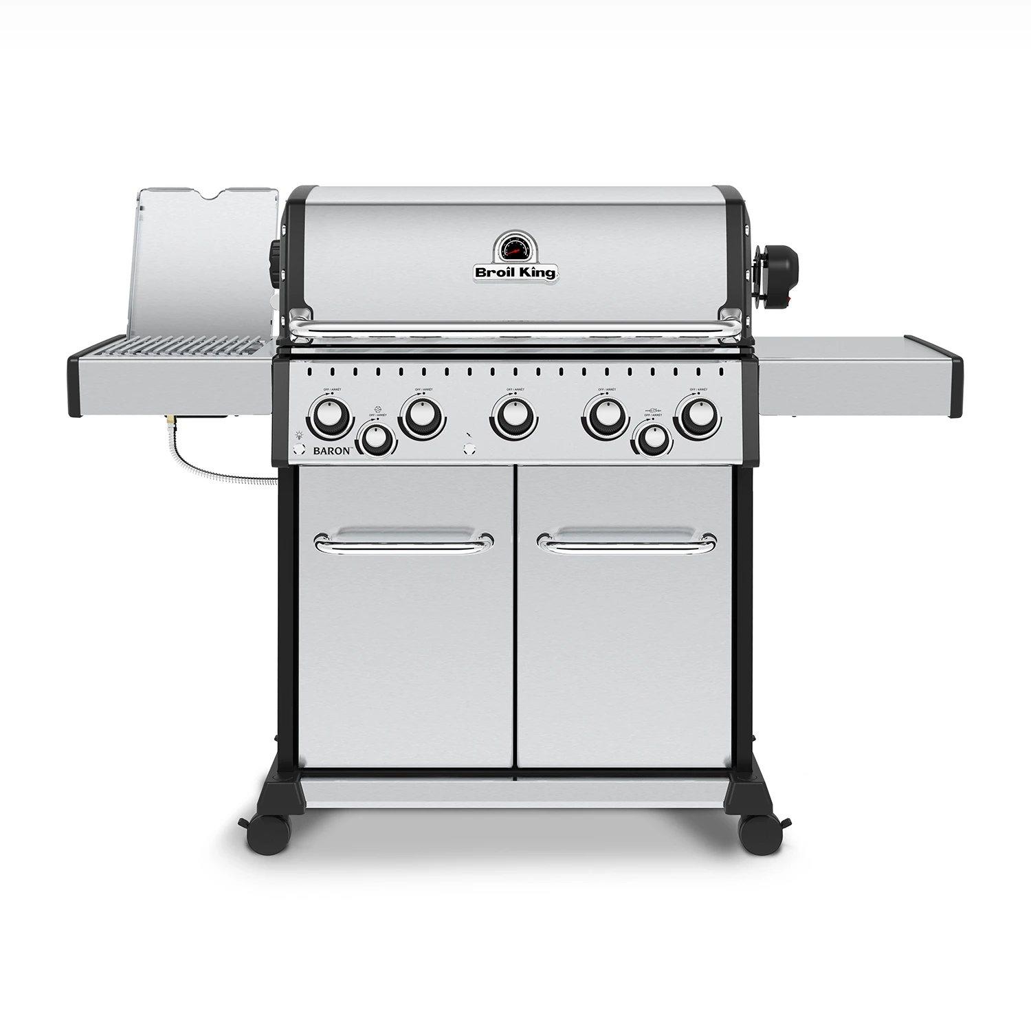 Broil King Baron S590 IR Gasgrill Inkl. Drehspieß + Infrarot-Seitenbrenner - Modell 2023- Grillfürst Deal Mit Zusätzlichen Edelstahl Grillrosten 4 Broil King Baron S590 IR Gasgrill Inkl. Drehspieß + Infrarot-Seitenbrenner - Modell 2023- Grillfürst Deal Mit Zusätzlichen Edelstahl Grillrosten – Bild 2