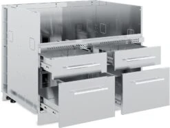 Broil King Outdoor Küche Komplettset Mit Imperial S570 PRO Built In Gasgrill Mit Drehspieß, Gasflaschenschrank Und 3er Schubladenschrank -GrillWelt Verkäufe 806600 Broil King Outdoor Kueche Grillschrank 5 Brenner Schubladen 1