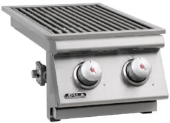 BULL Einbau Seitenbrenner Double / Edelstahl / Slide-In -GrillWelt Verkäufe BULL Einschub Seitenbrenner Double Side links