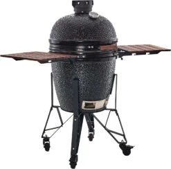 The Bastard Keramikgrill Classic Large - Complete - Schwarz Glänzend - Modell 2023 13 The Bastard Keramikgrill Classic Large - Complete - Schwarz Glänzend - Modell 2023 -GrillWelt Verkäufe Bastard Grill Large Complete seitlich BC201