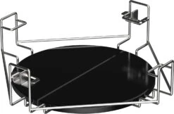 The Bastard Keramikgrill Classic Medium - Complete - Schwarz Glänzend - Modell 2023 -GrillWelt Verkäufe Bastard Multilevel Cooking System Hitzeschild 3