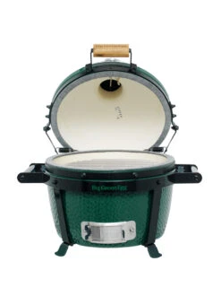 Big Green Egg MiniMax Keramikgrill Mit EGG Carrier Inkl. Zubehörpaket Mit Looftlighter -GrillWelt Verkäufe Big Green Egg MiniMax Carrier deckel offen