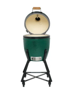 Big Green Egg Small Keramikgrill Starter - Paket -GrillWelt Verkäufe Big Green Egg Small in Nest deckel offen