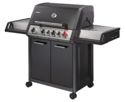 Enders Gasgrill Monroe Black Pro 4 IK Turbo -GrillWelt Verkäufe Enders Gasgrill Monroe Black Pro 4 IK Turbo seitlich