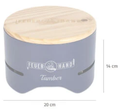 Feuerhand Tischgrill Tamber Blau 8 Feuerhand Tischgrill Tamber Blau -GrillWelt Verkäufe Feuerhand Tamber Tischgrill Blau Abmessungen