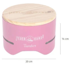 Feuerhand Tischgrill Tamber Telemagenta -GrillWelt Verkäufe Feuerhand Tischgrill Tamber Telemagenta Abmessungen