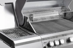 Grillfürst G521E Smart Grill - Mit Automatischer Temperatursteuerung, Hochtemperaturbrenner, Heckbrenner Und Edelstahl Rosten -GrillWelt Verkäufe Grillfuerst G521E Smart Grill Edelstahl Grillroste