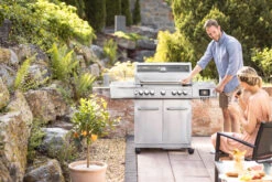 Grillfürst G521G Smart Grill - Mit Automatischer Temperatursteuerung, Hochtemperaturbrenner, Heckbrenner Und Gusseisen Rosten -GrillWelt Verkäufe Grillfuerst G521G Smart Gasgrill Edelstahlgrill