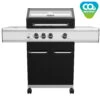 Grillfürst G310E 3-Brenner Gasgrill Mit Hochtemperaturbrenner Und Edelstahl Rosten -GrillWelt Verkäufe Grillfuerst Gasgrill G310E CO2 neutral