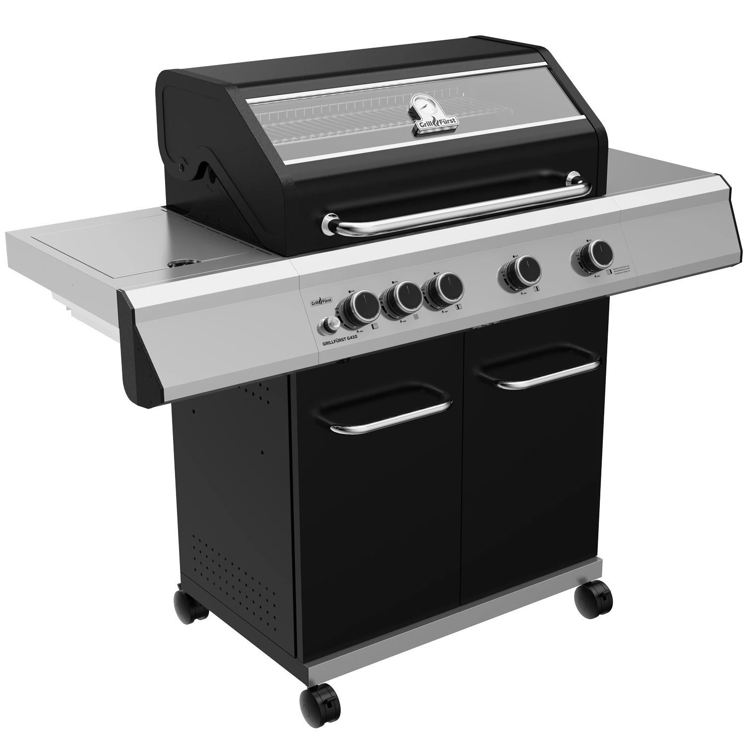 Grillfürst G410G 4-Brenner Gasgrill Mit Hochtemperaturbrenner Und Gusseisen Rosten - X-DEAL Inkl. Zubehörpaket 4 Grillfürst G410G 4-Brenner Gasgrill Mit Hochtemperaturbrenner Und Gusseisen Rosten - X-DEAL Inkl. Zubehörpaket – Bild 2