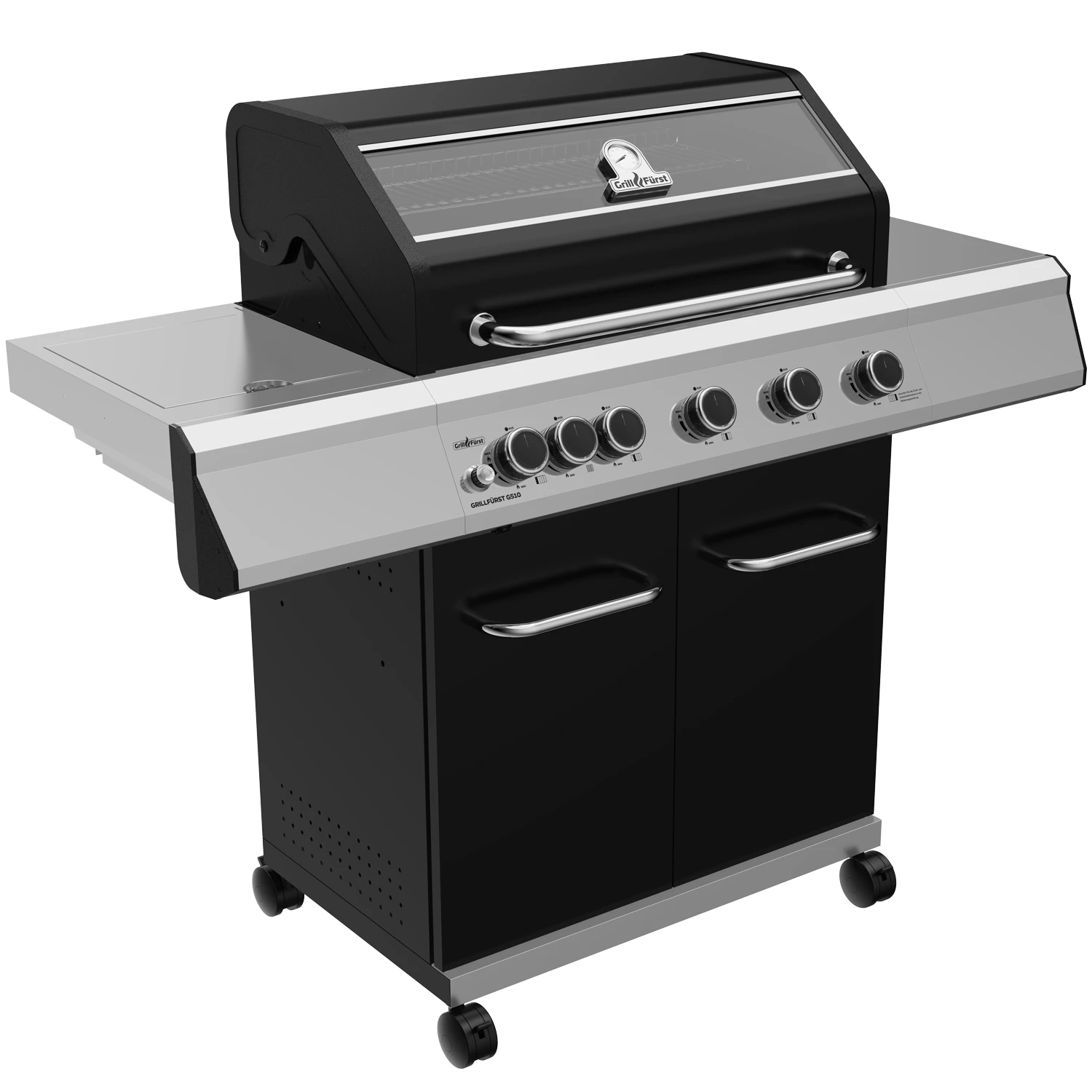 Grillfürst G510G 5-Brenner Gasgrill Mit Hochtemperaturbrenner Und Gusseisen Rosten 3 Grillfürst G510G 5-Brenner Gasgrill Mit Hochtemperaturbrenner Und Gusseisen Rosten
