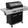 Grillfürst G520G 5-Brenner Gasgrill Mit Hochtemperaturbrenner, Heckbrenner Und Gusseisen Rosten -GrillWelt Verkäufe Grillfuerst Gasgrill G520G seitlich