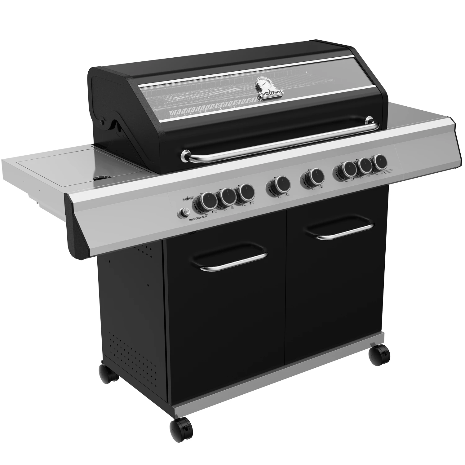 Grillfürst G620G 6-Brenner Gasgrill Mit Hochtemperaturbrenner, Heckbrenner Und Gusseisen Rosten - X-DEAL Inkl. Zubehörpaket 4 Grillfürst G620G 6-Brenner Gasgrill Mit Hochtemperaturbrenner, Heckbrenner Und Gusseisen Rosten - X-DEAL Inkl. Zubehörpaket – Bild 2