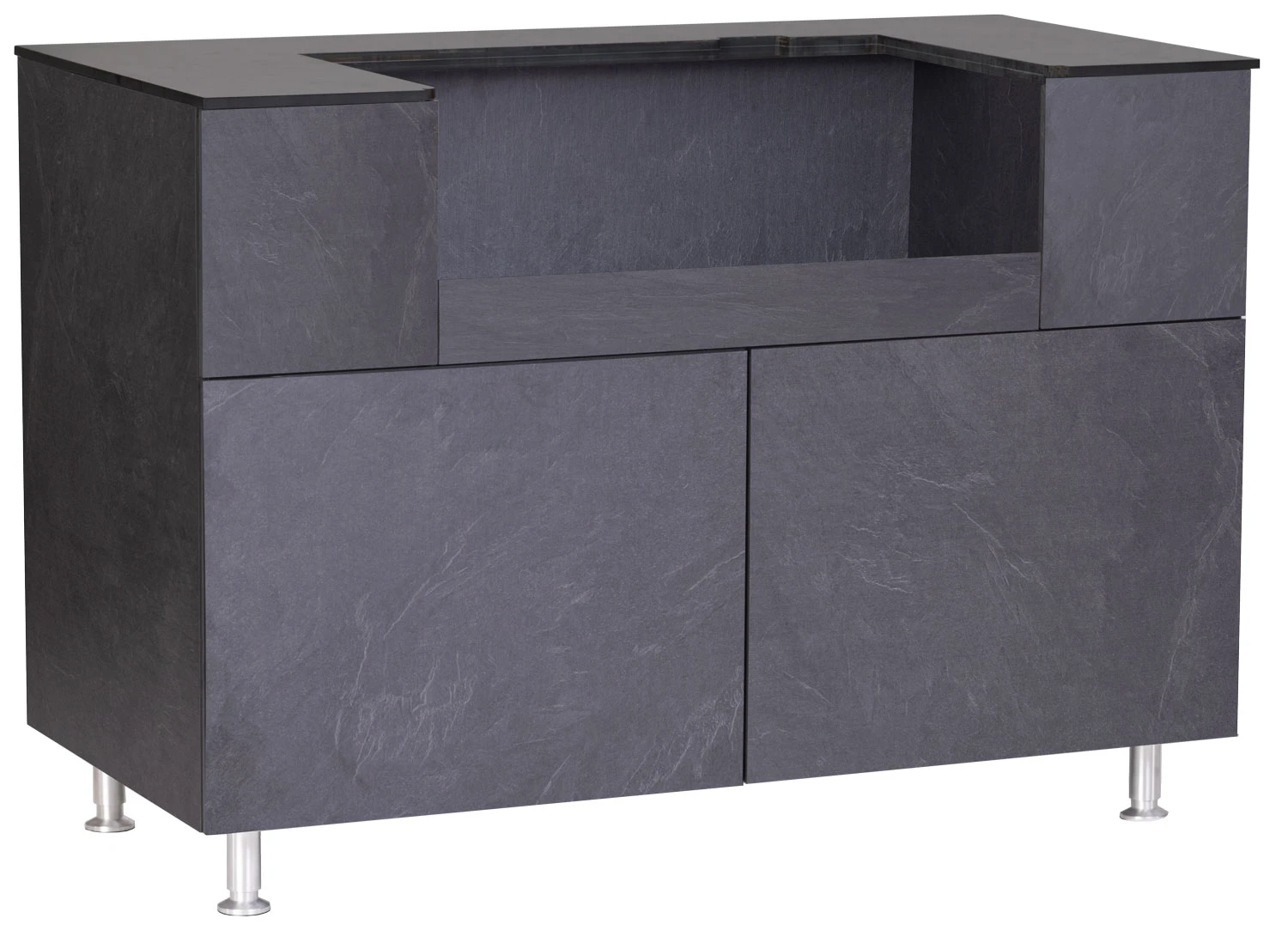 Grillfürst Outdoor Küche Grillschrank Modul OKG130 Schiefer 3 Grillfürst Outdoor Küche Grillschrank Modul OKG130 Schiefer