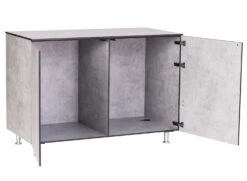 Grillfürst Outdoor Küche Schrank Modul Groß OKS130 Beton 5 Grillfürst Outdoor Küche Schrank Modul Groß OKS130 Beton -GrillWelt Verkäufe Grillfuerst Outdoor Kueche Schrank Modul gross Tuer offen Beton