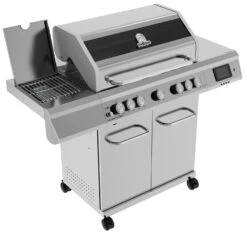 Grillfürst G521E Smart Grill - Mit Automatischer Temperatursteuerung, Hochtemperaturbrenner, Heckbrenner Und Edelstahl Rosten -GrillWelt Verkäufe Grillfuerst Smartgrill mit Infrarot Seitenbrenner