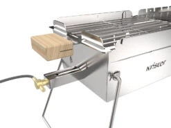 Knister Edelstahl-Gasgrill - Ausziehbarer Kompaktgrill 15 Knister Edelstahl-Gasgrill - Ausziehbarer Kompaktgrill -GrillWelt Verkäufe Knister Edelstahl Gasgrill Kompaktgrill Gasanschluss