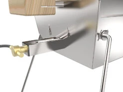Knister Edelstahl-Gasgrill - Ausziehbarer Kompaktgrill 16 Knister Edelstahl-Gasgrill - Ausziehbarer Kompaktgrill -GrillWelt Verkäufe Knister Edelstahl Gasgrill Kompaktgrill Gasanschluss Detail