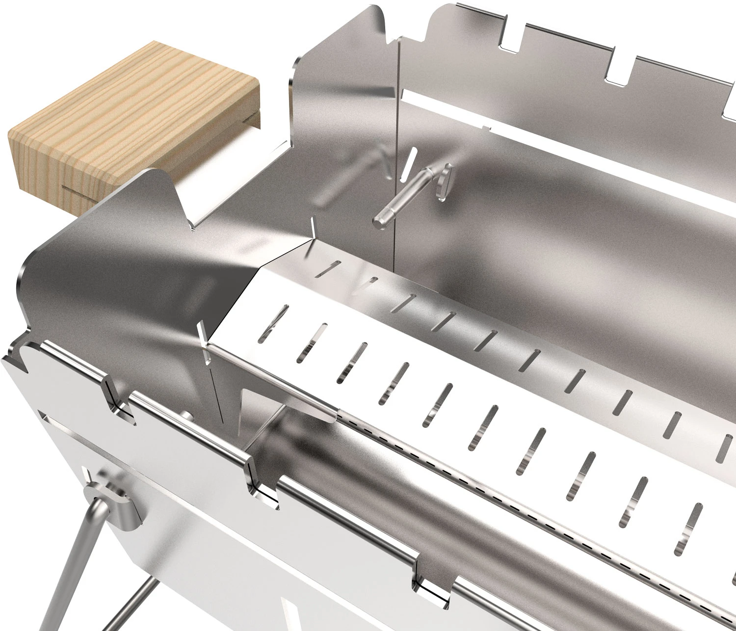 Knister Edelstahl-Gasgrill - Ausziehbarer Kompaktgrill 10 Knister Edelstahl-Gasgrill - Ausziehbarer Kompaktgrill – Bild 8