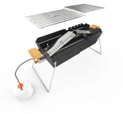 Knister Gasgrill - Ausziehbarer Kompaktgrill -GrillWelt Verkäufe Knister Gasgril Aufbau Bauteile