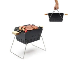 Knister Grill Small - Holzkohle Kompaktgrill 16 Knister Grill Small - Holzkohle Kompaktgrill -GrillWelt Verkäufe Knister Small Transport Henkel umklappbar
