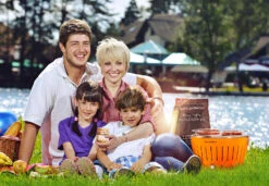 LotusGrill Classic - Holzkohle Tischgrill - Mandarineorange Inkl. Tasche -GrillWelt Verkäufe LotusGrill Classic Campinggrill Wohnmobilgrill