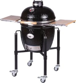 Monolith Grill CLASSIC BBQ GURU - PRO-Serie 2.0 Schwarz - MIT Gestell Und Seitentischen - Inkl. DigiQ Controller Set -GrillWelt Verkäufe Monolith Keramik Grill Classic PRO Serie 2 0 129001 black 4