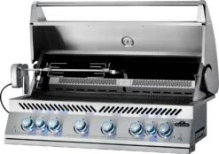 Napoleon 700-Series 44" BIG44 Edelstahl Einbaugrill Inkl. Drehspieß - Modell 2023 -GrillWelt Verkäufe Napoleon Einbaugrill BIG44RB Rotisserie links