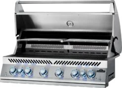 Napoleon 700-Series 44" BIG44 Edelstahl Einbaugrill Inkl. Drehspieß - Modell 2023 -GrillWelt Verkäufe Napoleon Einbaugrill BIG44RB Warmhalterost
