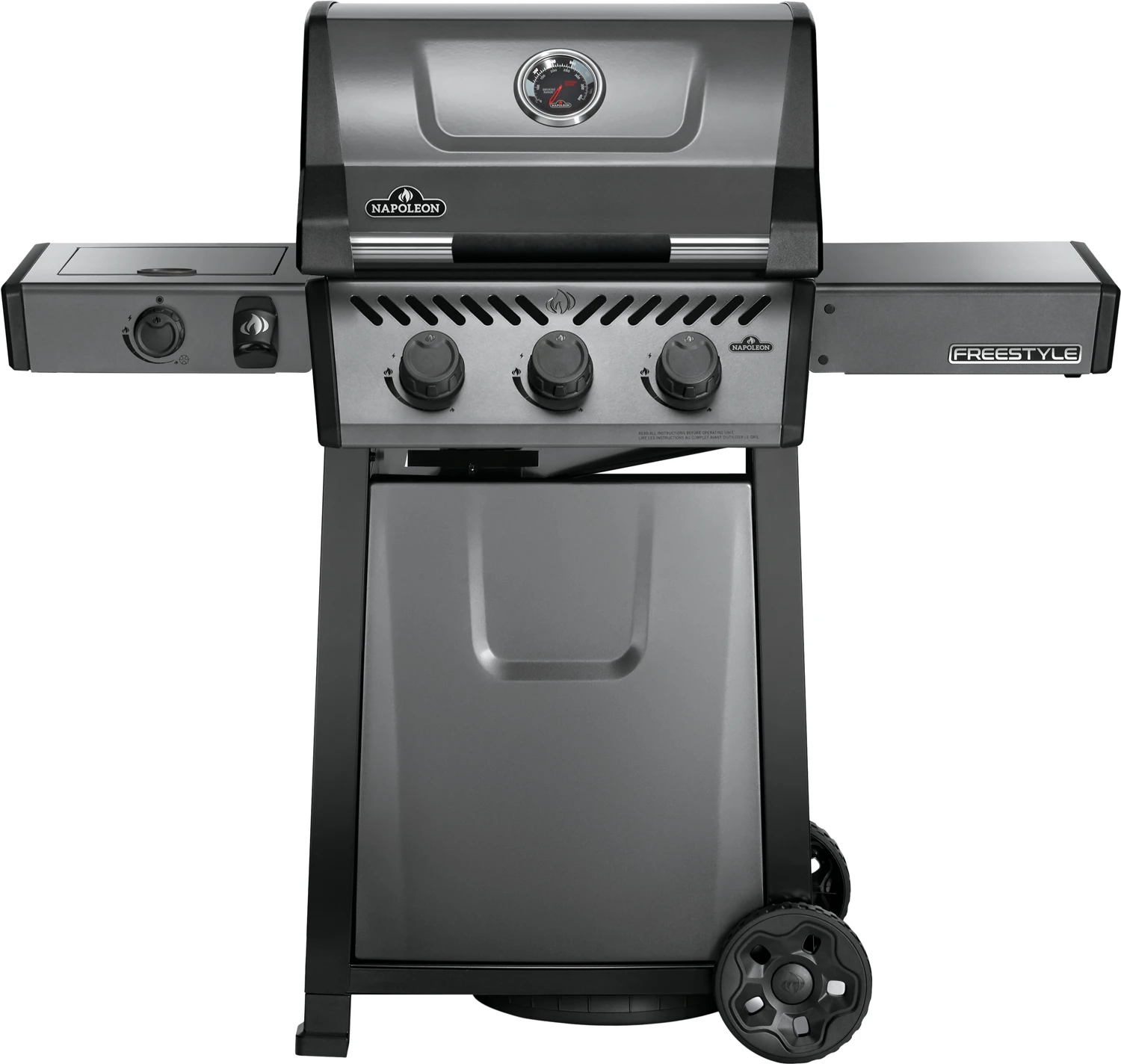 Napoleon Freestyle 365 Gasgrill, Graphit - Mit Seitenbrenner - Modell 2023 - X-DEAL Inkl. Drehspiess 3 Napoleon Freestyle 365 Gasgrill, Graphit - Mit Seitenbrenner - Modell 2023 - X-DEAL Inkl. Drehspiess