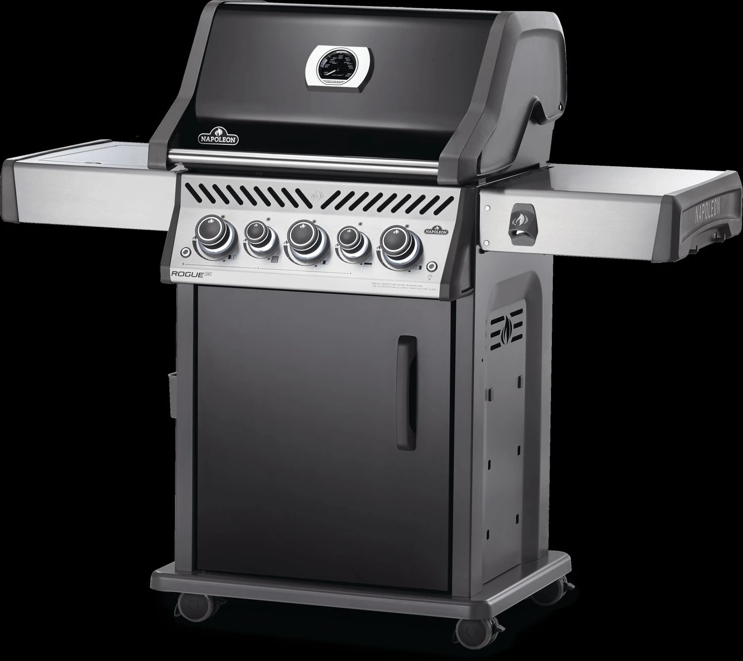 Napoleon Rogue SE 425 Gasgrill, Schwarz Mit Gussrosten, Sizzle Zone Und Heckbrenner - Hero Modell 2023 Inkl. Drehspieß 4 Napoleon Rogue SE 425 Gasgrill, Schwarz Mit Gussrosten, Sizzle Zone Und Heckbrenner - Hero Modell 2023 Inkl. Drehspieß – Bild 2