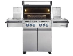 GrillWelt Verkäufe 35 Napoleon Prestige Pro 500-3 Edelstahl Gasgrill, Erdgas Inkl. Drehspieß - Modell 2023