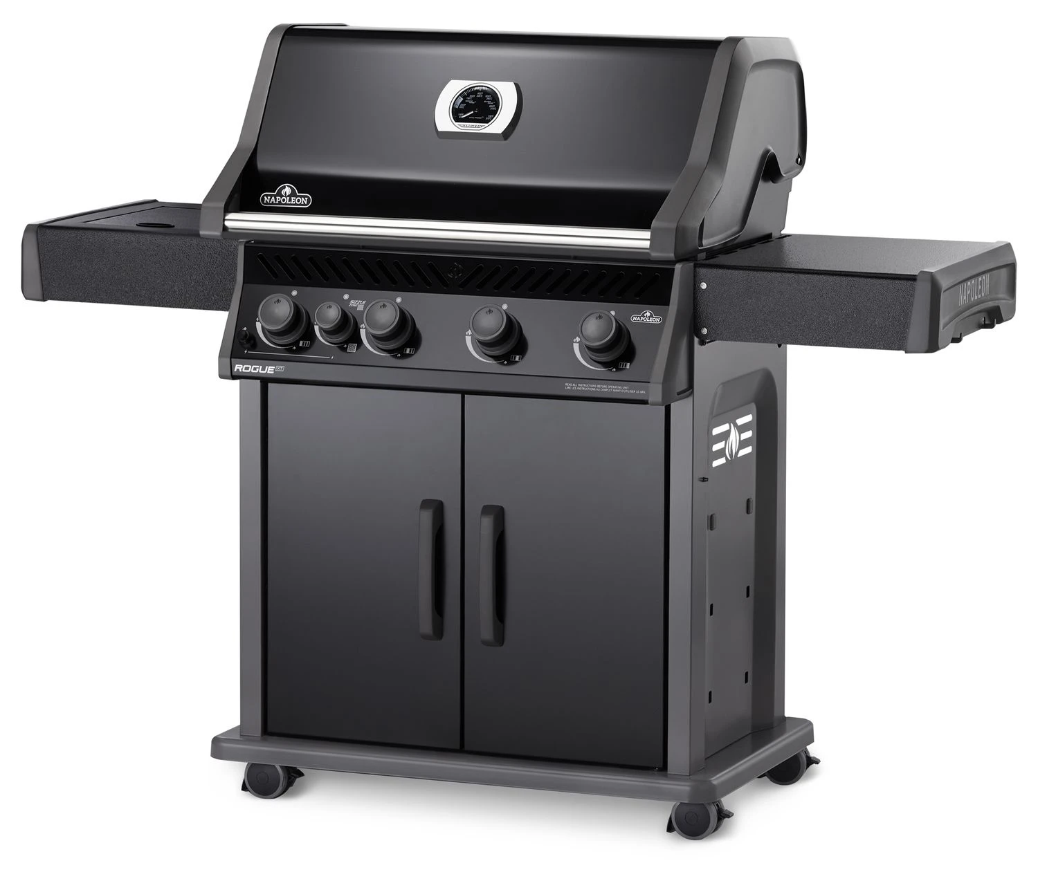 Napoleon Rogue XT 525 Gasgrill - All Black - Mit Sizzle Zone - Modell 2023 3 Napoleon Rogue XT 525 Gasgrill - All Black - Mit Sizzle Zone - Modell 2023