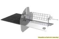 Outdoorchef Dualchef S 425 G Edelstahl Gasgrill Mit Seitenkocher + BLAZING ZONE Infrarotbrenner -GrillWelt Verkäufe Outdoorchef Dualchef Heat Diffuser Drehspiess 1