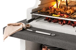 Palazzetti Grillkamin Balos Mit Pizzaofen Inkl. Montagematerial -GrillWelt Verkäufe Palazzetti Balos Simsplatte Marmotech