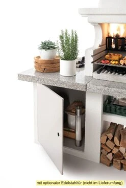 Palazzetti Grillkamin Glasgow 3 Inkl. Montagematerial -GrillWelt Verkäufe Palazzetti Grillkamin Glasgow mit Tuer