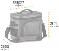 Petromax Kühltasche 8 Liter / Sandfarben -GrillWelt Verkäufe Petromax Kuehtasche 8Liter Abmessungen 1