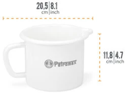 Petromax Emaille Milchtopf / 1400 Ml / Weiß 7 Petromax Emaille Milchtopf / 1400 Ml / Weiß -GrillWelt Verkäufe Petromax Milchtopf Emaille 1400ml weiss Abmessungen