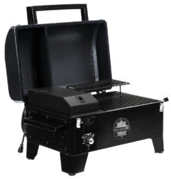 Pit Boss Pelletgrill Navigator 150 -GrillWelt Verkäufe Pit Boss Pelletgrill Navigator 150 10805 Deckel offen Hopper