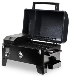 Pit Boss Pelletgrill Navigator 150 -GrillWelt Verkäufe Pit Boss Pelletgrill Navigator 150 10805 seitlich offen