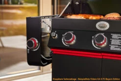 Rösle Videro G2-S VARIO+ Schwarz Gasgrill - FC Bayern Edition -GrillWelt Verkäufe Roesle FC Bayern Grill Videro G2 S klappbare Seitenablage
