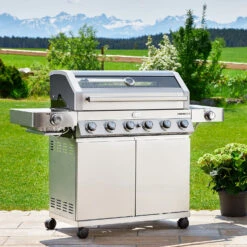 Rösle Gasgrill Videro G6-S VARIO+ - Limited Edition Modell 2023 - SMART Deal Inkl. Grillfürst Grill Control + Abdeckhaube Und Grillplatte -GrillWelt Verkäufe Roesle Gasgrill Station Videro G6 S Edelstahl Mood 5