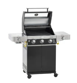 Rösle Gasgrill Videro G3-S VARIO+ Schwarz - Modell 2023 - X-DEAL Inkl. Abdeckhaube, Grillplatte Und Drehspieß -GrillWelt Verkäufe Roesle Gasgrill Videro G3 S Vario 25520 Deckel 2