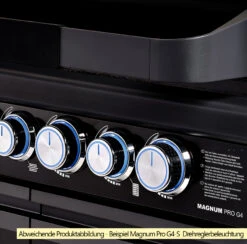 Rösle Gasgrill Magnum PRO G3 - Modell 2023 -GrillWelt Verkäufe Roesle Magnum Pro Drehregler Beispiel G4 S 3