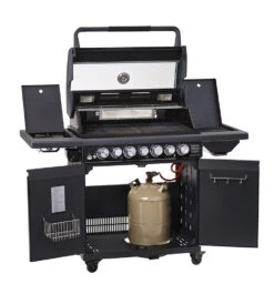 Rösle Gasgrill Magnum PRO G4-S Inkl. Abdeckhaube - Modell 2023 16 Rösle Gasgrill Magnum PRO G4-S Inkl. Abdeckhaube - Modell 2023 -GrillWelt Verkäufe Roesle Magnum Pro G4 S Gasgrill Station 25560 all open 3