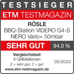 Rösle Gasgrill Videro G4-S Vario+ Nero Schwarz - Modell 2023 - X-DEAL Inkl. Abdeckhaube, Grillplatte Und Drehspieß -GrillWelt Verkäufe Roesle Videro G4 S Nero Vario Testsieger Grillstationen 6