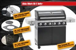 Rösle Gasgrill Videro G6-S VARIO+ Schwarz - Modell 2023 - SMART Deal Inkl. Grillfürst Grill Control 21 Rösle Gasgrill Videro G6-S VARIO+ Schwarz - Modell 2023 - SMART Deal Inkl. Grillfürst Grill Control -GrillWelt Verkäufe Roesle Videro G6 S Vario Highlights 2
