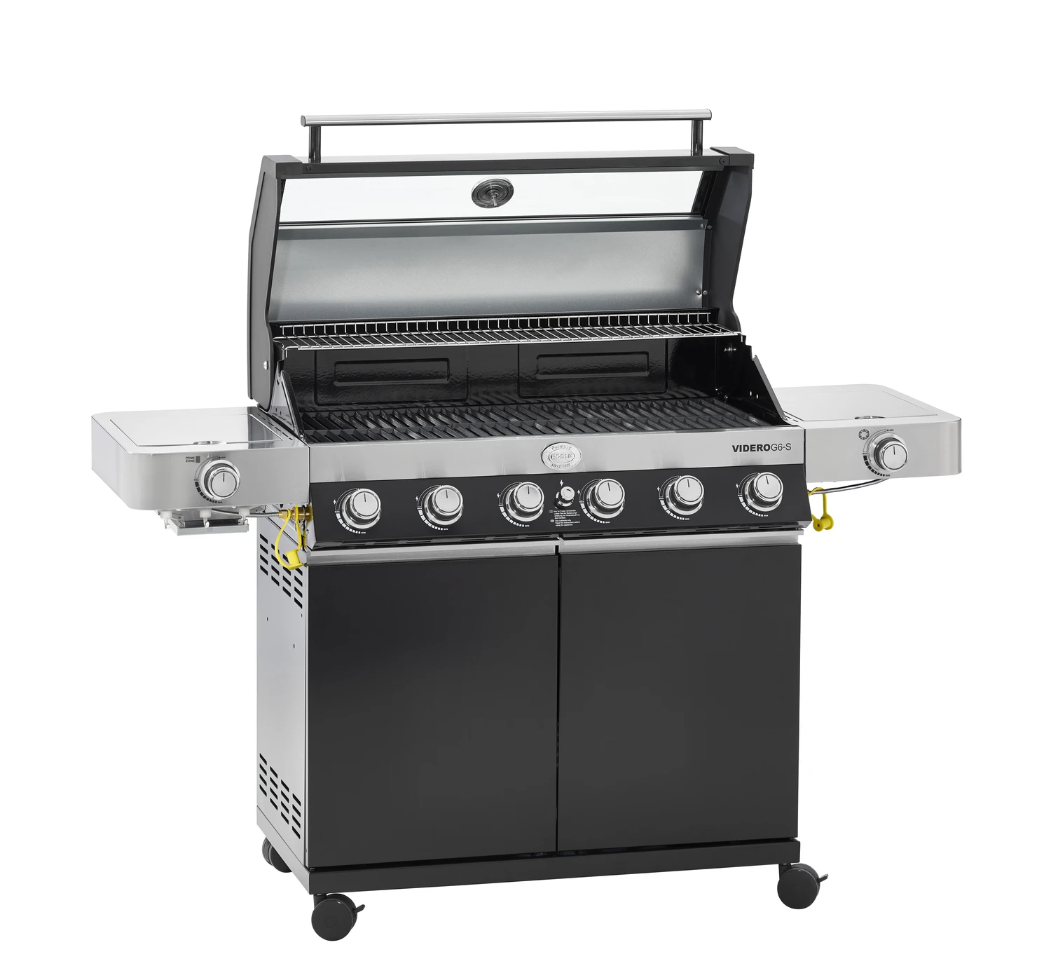 Rösle Gasgrill Videro G6-S VARIO+ Schwarz - Modell 2023 - SMART Deal Inkl. Grillfürst Grill Control + Abdeckhaube Und Grillplatte 8 Rösle Gasgrill Videro G6-S VARIO+ Schwarz - Modell 2023 - SMART Deal Inkl. Grillfürst Grill Control + Abdeckhaube Und Grillplatte – Bild 6